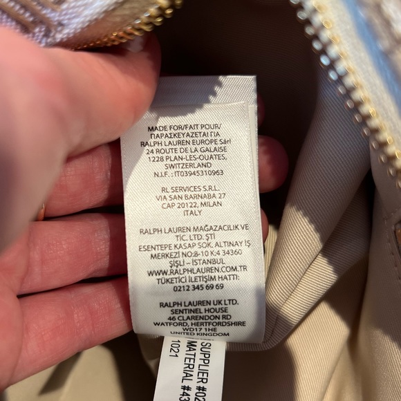 Ralph Lauren Kaden Monogram Jacquard Medium Satchel - Picture 6 of 13